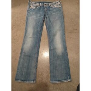 Diesel Women's Bebel Slim Straight Jeans  31x30 Act 32x29 Made In Italy